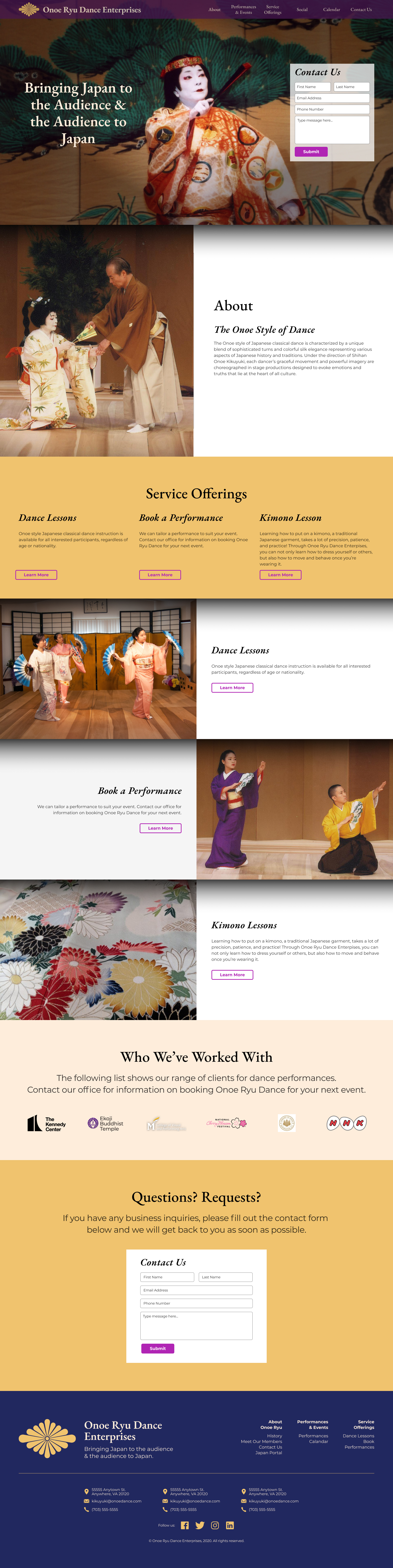 Onoe Ryu Desktop Site